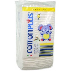 Cotton Plus Quadrotti Baby 100% Cotone 60 pezzi 