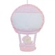 Fiocco Nascita Mongolfiera Rosa