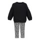 Brums Completo Felpa e Leggings Bambina - 919 Panna Nero